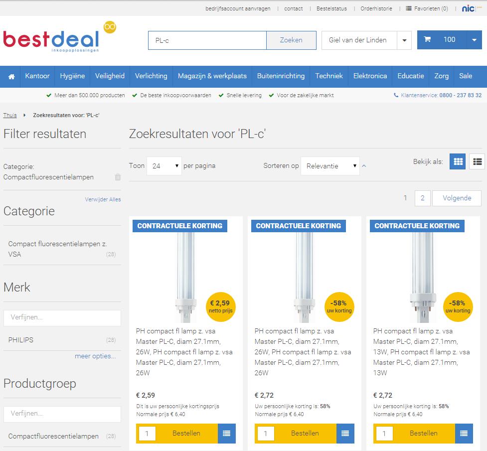 Inkoopcollectief, Best Deal Voordeling en efficiënt bestellen Eén webshop met >500.