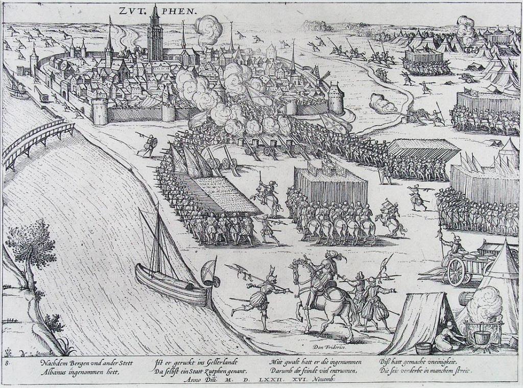 De reactie van Alva laat niet lang op zich wachten. Nog in hetzelfde jaar herovert het Spaanse leger de stad Zutphen en een aanzienlijk aantal inwoners wordt vermoord.