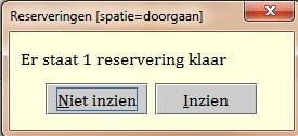 2.4.2 Innemen van een gereserveerd exemplaar Tijdens het innemen controleert schoolwise of er op het ingenomen exemplaar een reservering rust. Het exemplaar wordt dan klaargezet voor de leerling.