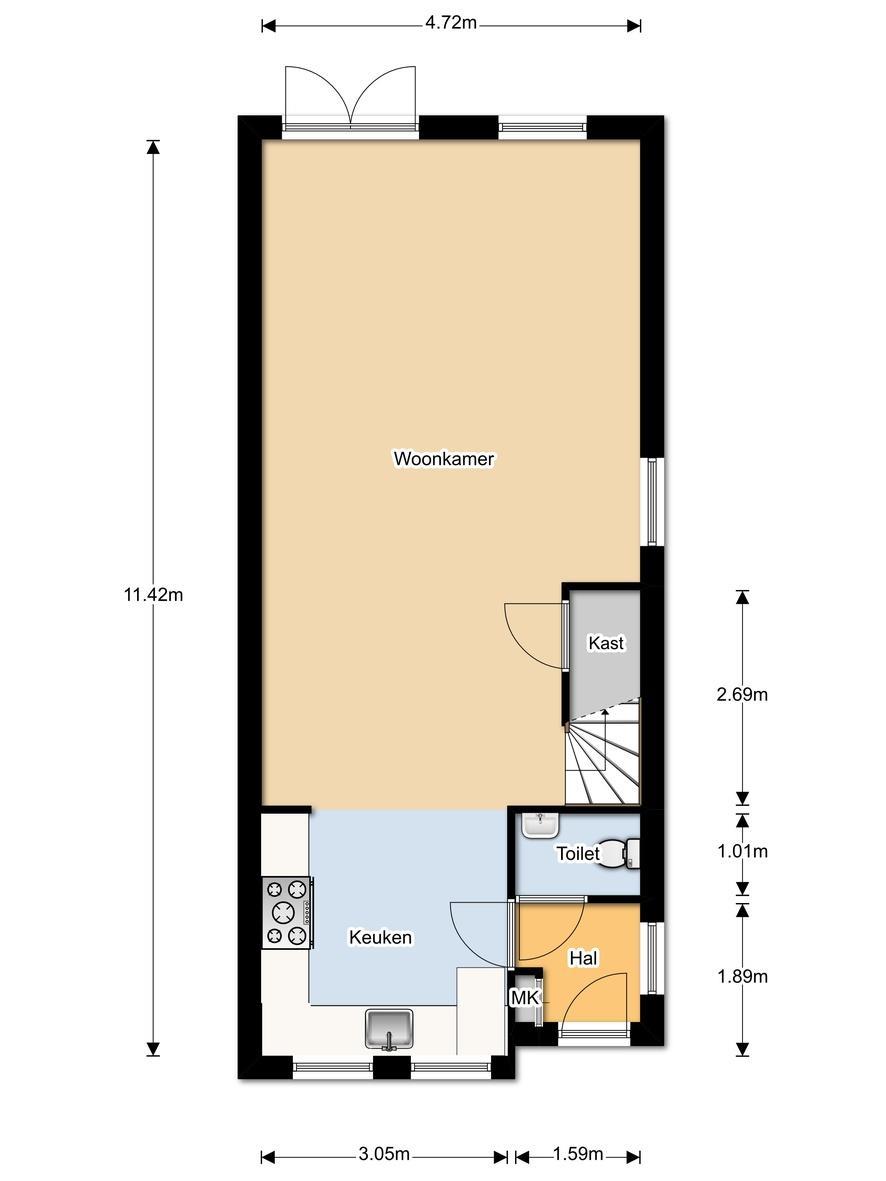 Aan deze plattegrond kunnen geen rechten worden ontleend.