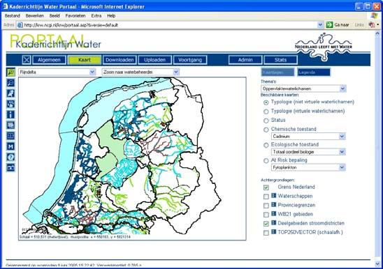 11 HOOFDSTUK Gegevens monitoringprogramma s Om de gegevensuitwisseling voor de KRW te ondersteunen en de gegevens via één plek binnen Nederland toegankelijk te maken is het KRW-portaal ontwikkeld.