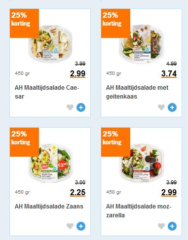 11 salades 5% goedkopere productie Assortiment 2: 13