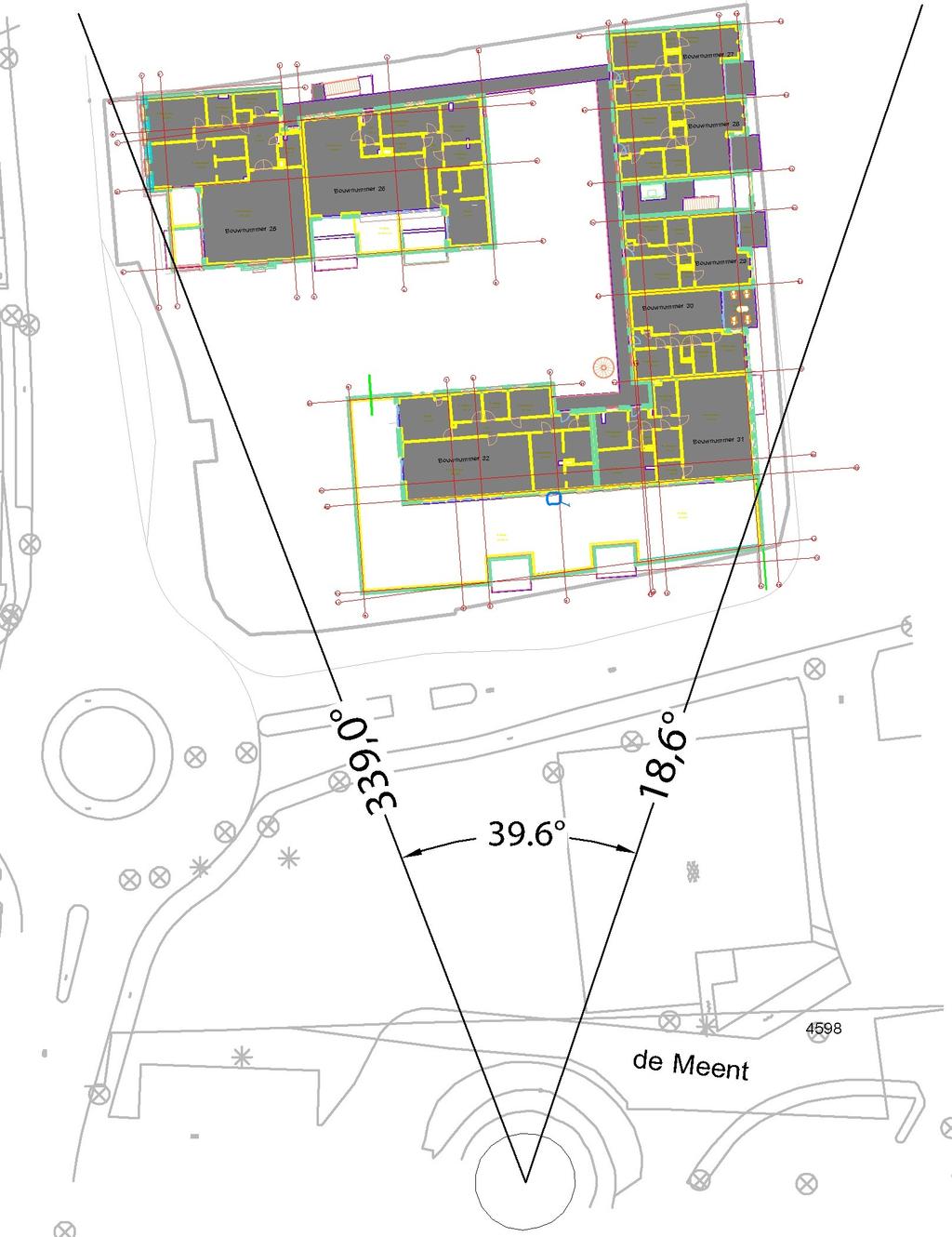 Het verloop van de windsnelheid met de hoogte kan worden berekend met de zogeheten logwet, waarbij in de voorliggende situatie gerekend wordt met een ruwheidslengte van 0,5 meter.