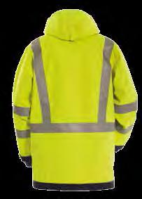 3 EN 343 3:1 EN 342 (5300+5120) 5300 84 WINTERPARKA Vlamvertragende Hi-Vis winterparka met getapete naden. Gewatteerde voering in de body en mouwen.