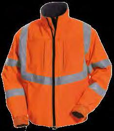 3 4419 44 WINTEROVERALL Hi-Vis winteroverall met drukknoopsluiting over verdekte rits voorzijde. Borstzakken met rits.