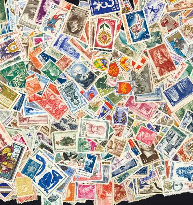 Frankrijk - postfrisse postzegels Frankrijk speciaal aanbod postfris. Een grote voorraad van een handelaar met circa een half miljoen postzegels, door ons verdeeld in kleine pakketten.