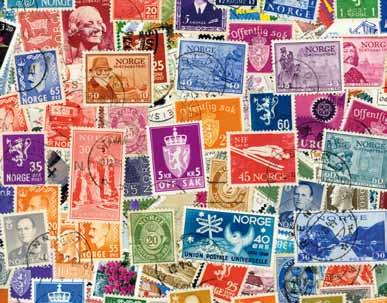 23,00 Noorwegen 600 postzegels Allemaal