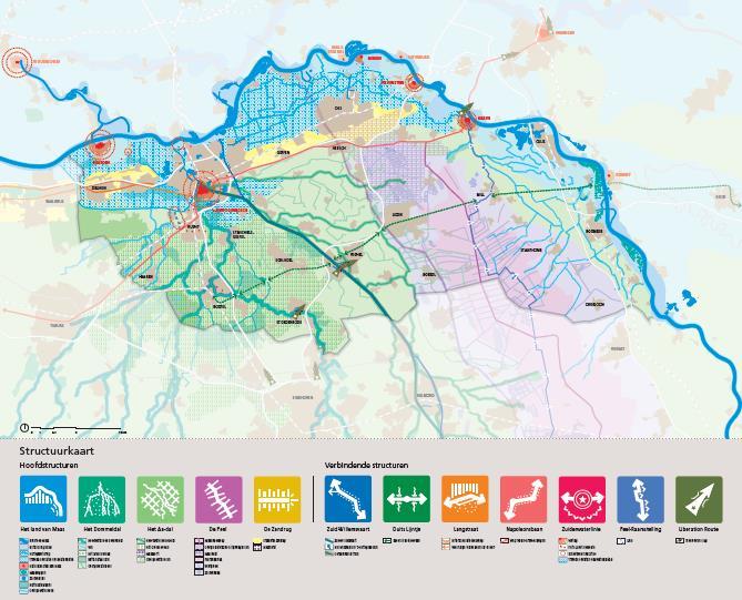 C. Ambitie en strategie 1. Het belang van groenblauwe structuren in onze regio Het landschap van Noordoost Brabant wordt gekenmerkt door een aantal groenblauwe structuren.