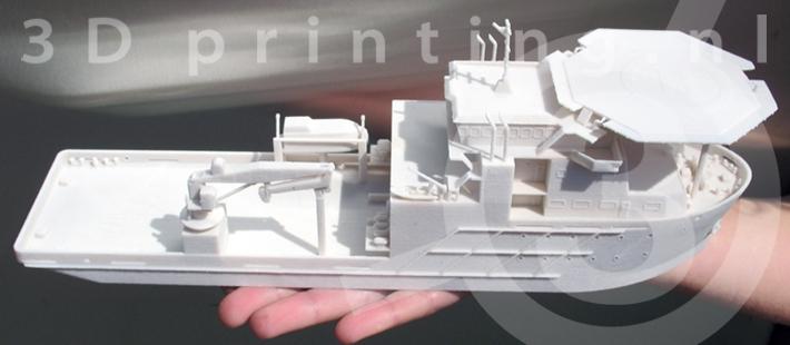 Indien beschikbaar wordt de 3D-print van het model aangeboden in combinatie met het verslag.