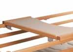 PANEELTYPE Bedpaneel Aris Care Combinatie hoog hoofdpaneel/ laag voetpaneel 004 Accessoirebeugel (*) De houten eettafel kan geplaatst worden op alle types onrusthekkens en kan eenvoudig worden