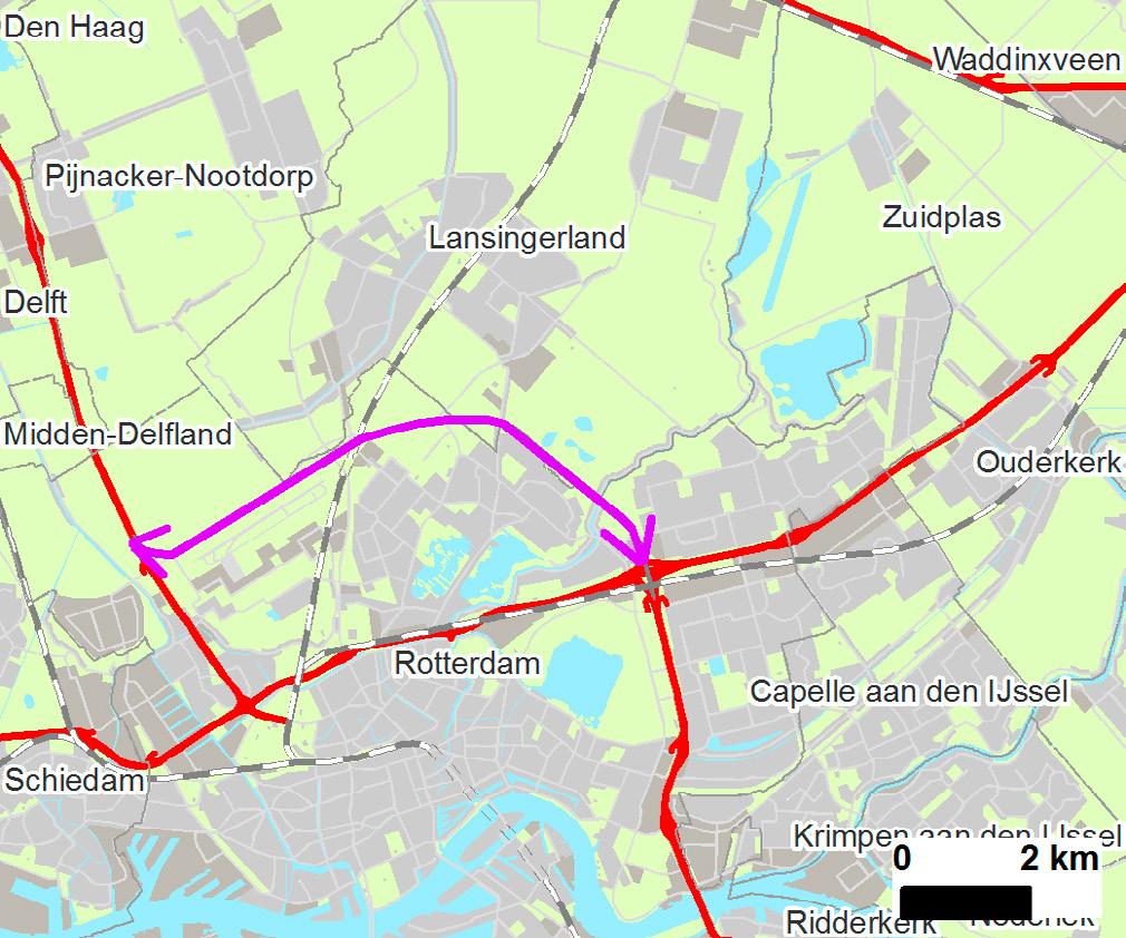 A16 Rotterdam (Rotterdam/ A16 Rotterdam Lansingerland) Dit project omvat de realisatie van een nieuwe rijksweg tussen de A13 en de A16.