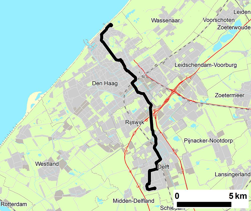 3.2 Uitwerkingsfase Tramlijn 1 Scheveningen-Delft Tramlijn 1 Scheveningen-Delft Tramlijn 1 maakt deel uit van het Netwerk RandstadRail (NRR).