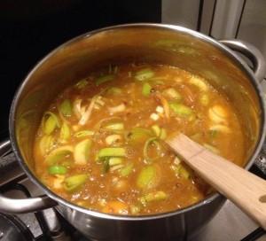 maaltijd te nuttigen met peulvruchten. Dus in de eerste week van januari heb ik een heerlijke soep gemaakt met bruine bonen.