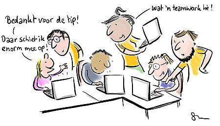 De twee introductiedagen: Introductie betekent inleiding. In dit geval inleiding in de school. Een soort kennismaking dus.