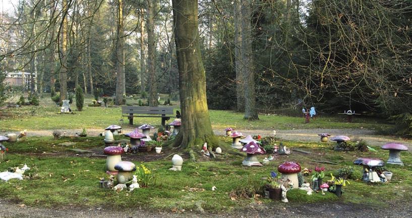 Kinderhofje Aan nabestaanden van jonge kinderen bieden wij de gelegenheid de as te laten bijzetten of te verstrooien op een speciaal aangelegd kinderhofje.