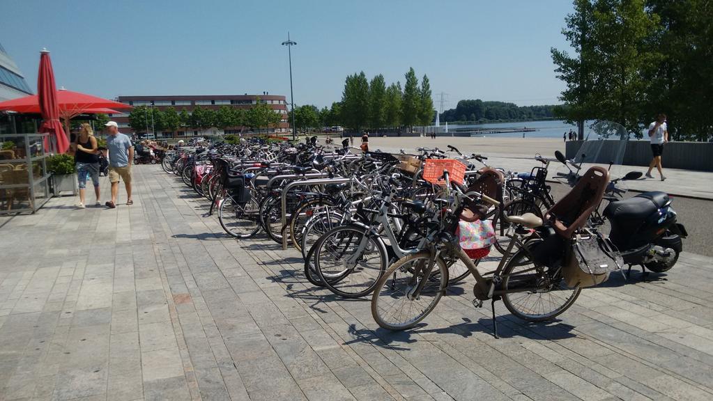 Er zijn te weinig fietsparkeerplekken in de nabije omgeving. Na uitvoering van het inrichtingsplan komt deze situatie niet meer voor.