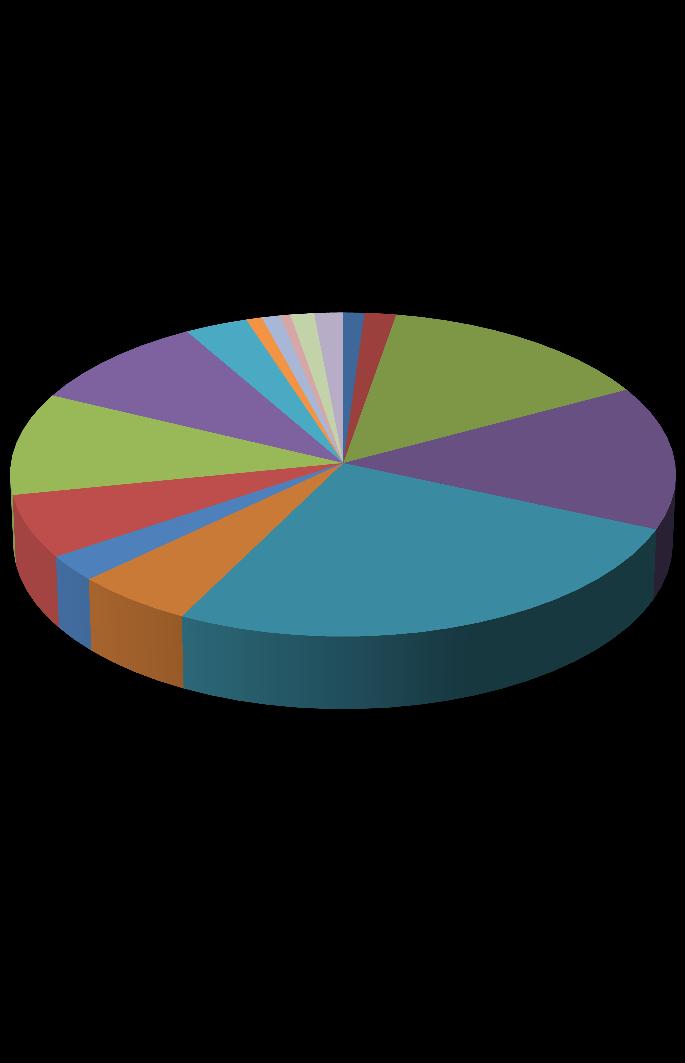 Jaarcijfers gemeente Ridderkerk Totaaloverzicht Periode 1-1-2016 t/m 31-12-2016 4; 1% Caravans Campers Aanhangers 7; 1% 6; 1% 24; 3% 9; 1% 11; 2% 8; 1% 12; 2% Fietsen Gesprekken met burgers