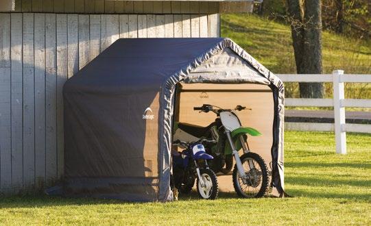 Shelter: Shed in a box 3,24 m² De Shed-in-a-box is ideaal voor het afschermen en beschermen van heel wat buitenmateriaal.