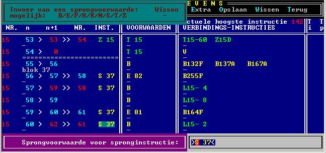 Invoer van het sprong voorwaarde