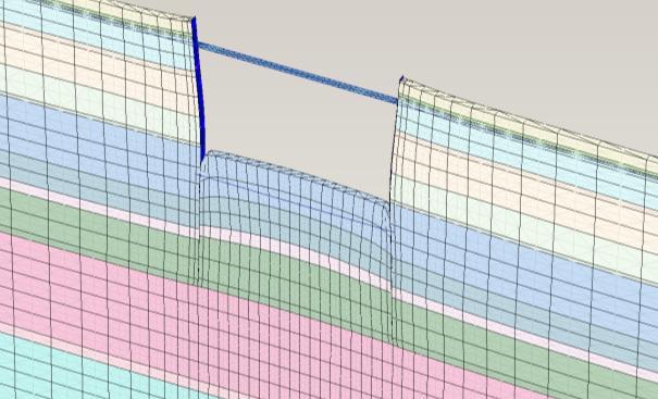Fasering analyse 1: - Ontgraven & stort B5 onderwaterbetonvloer - Consolidatie - Leegpompen bouwkuip - Consolidatie Fasering analyse - Ontgraven - Consolidatie - Stort B5 onderwaterbetonvloer -