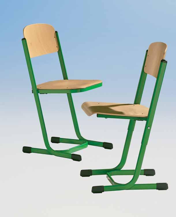 Deze stoelen groeien mee: de modellen MST H 30S en MST H 30SG zijn in 3 treden in hoogte herstelbaar, maat 1 3 (34 42 cm zithoogte) of 3 5 (42 50 cm zithoogte).