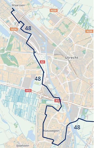 Vervoerplan 2014 Definitieve versie 13.2 Nieuwe lijn naar Lage Weide, Papendorp en Nieuwegein Deze zomer is lijn 33 geïntroduceerd als nieuwe verbinding tussen Nieuwegein en Papendorp.
