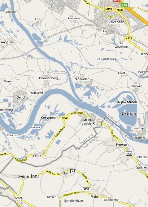 3 Beschrijving Millingen aan de Rijn 3.1 Ligging en omvang De gemeente Millingen aan de Rijn ligt in het zuiden van de provincie Gelderland tussen Nijmegen en de grens met Duitsland.
