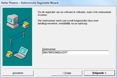 Online Registratie Om de software online te registreren 1. Starten demo versie van Stellar Mailbox Extractor for Exchange Backup software. 2.