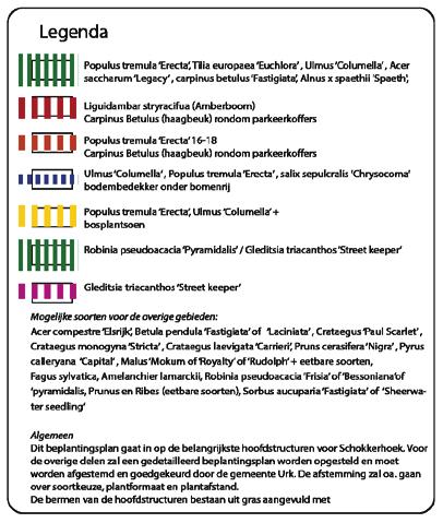 In Schokkerhoek zijn een aantal kernmerkende structuren te herkennen.