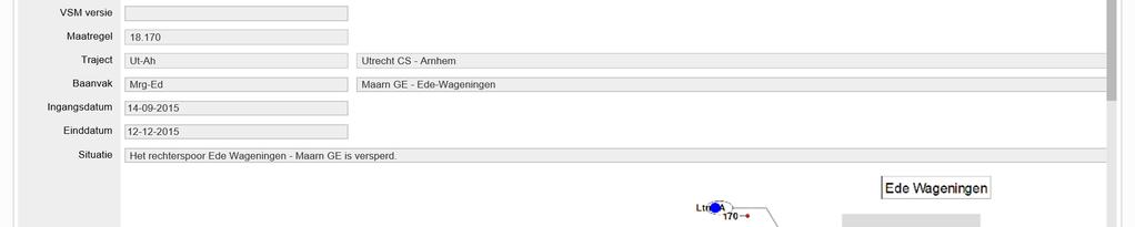 Hierdoor is de regel blauw omlijst en zijn de letters vetgedrukt weergegeven in de resultatenlijst. Met de actieknoppen kan ik de VSM bekijken of downloaden.