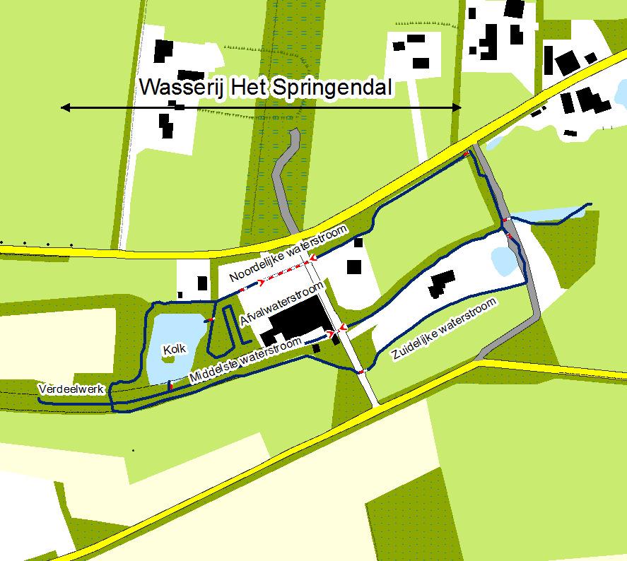 De zijtakken voegen zich na 600 m samen tot de feitelijke Springendalse beek (34-0-1).