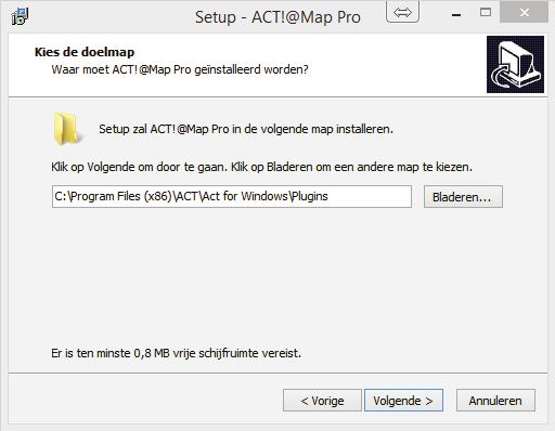 Files\Act\Act for Windows\Plugins. Indien uw Act!