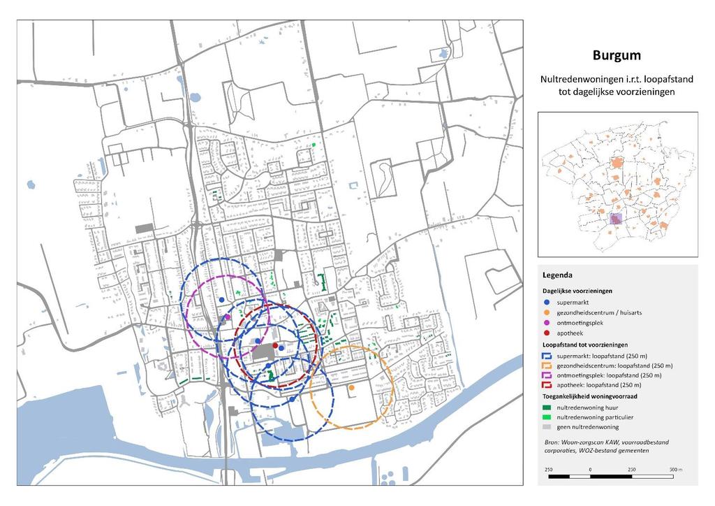 Figuur 22: Levensloopbestendige woningen en voorzieningen, Burgum Goed