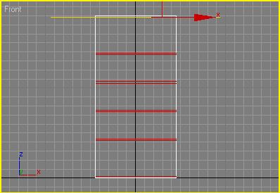 En weer : Y = 1,8 (Enter en Slice) Maak nu op dezelfde manier nog drie extra planken met een tussenruimte van 30 en een dikte van 1,8.