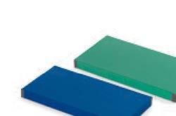 10 Frisbee blauw, van rubber 35x45 cm MATTENBOX Code 1555915 MATTENSET 5 Code 1555904 MATTENSET 9