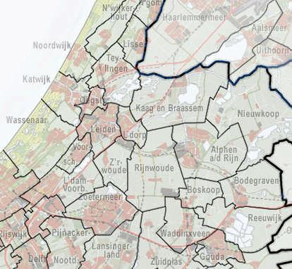 3.4.3 Rijnland en Kaag Dit deel van het tracé beslaat de gemeenten Kaag en Braassem en Rijnwoude.