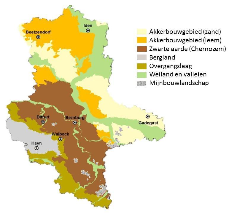 Daarnaast moet de akkerbouwer in Saksen-Anhalt rekening houden met een eerder lage bodemkwaliteit (Zie Figuur 2).