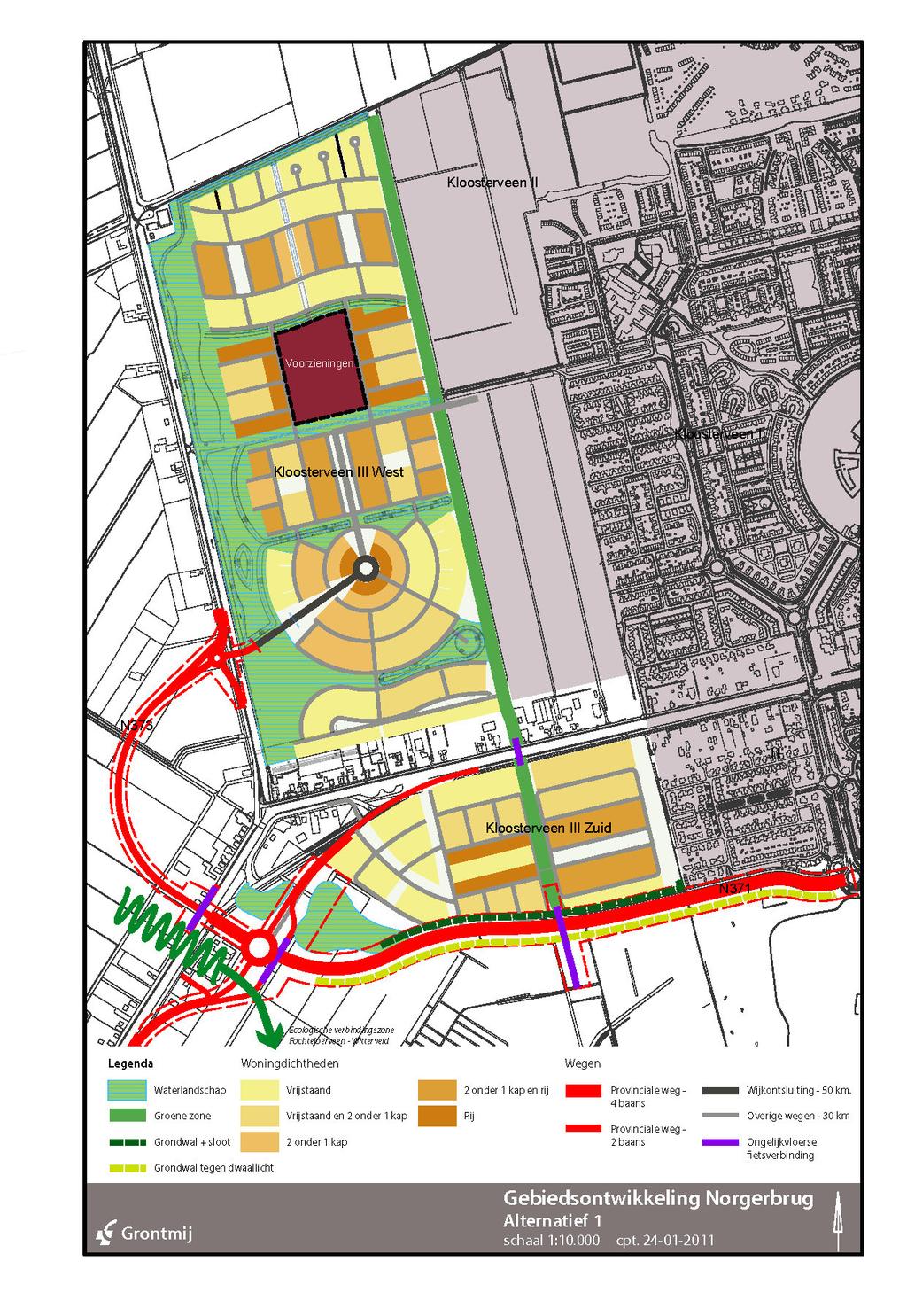 1 Inleiding Opdrachtgever is voornemens om aan de westrand van Assen 1.200 woningen en enkele voorzieningen te realiseren. Tevens wordt de provinciale weg omgelegd.