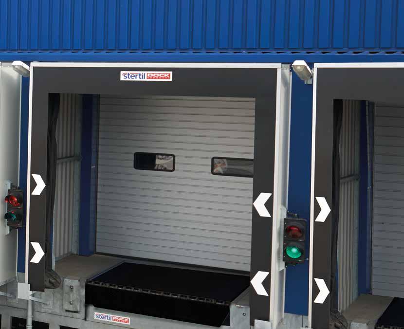 Stertil W-Serie Dockshelters Vaste zijpanelen Speciale aluminium profielen De