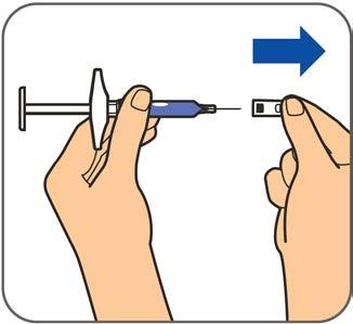 Stap 2: Veeg met een alcoholgaasje over de injectieplaats. Zie Een injectieplaats kiezen voor hulp bij het kiezen van een injectieplaats.
