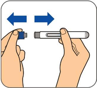 Stap 2: Veeg over de injectieplaats met een alcoholgaasje. Zie Een injectieplaats kiezen voor hulp bij het kiezen van een injectieplaats.