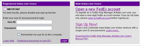 Als u nog geen fedex.com gebruikers ID en wachtwoord heeft, kunt u zich registeren door het online fedex.com Login Registratieformulier in te vullen.