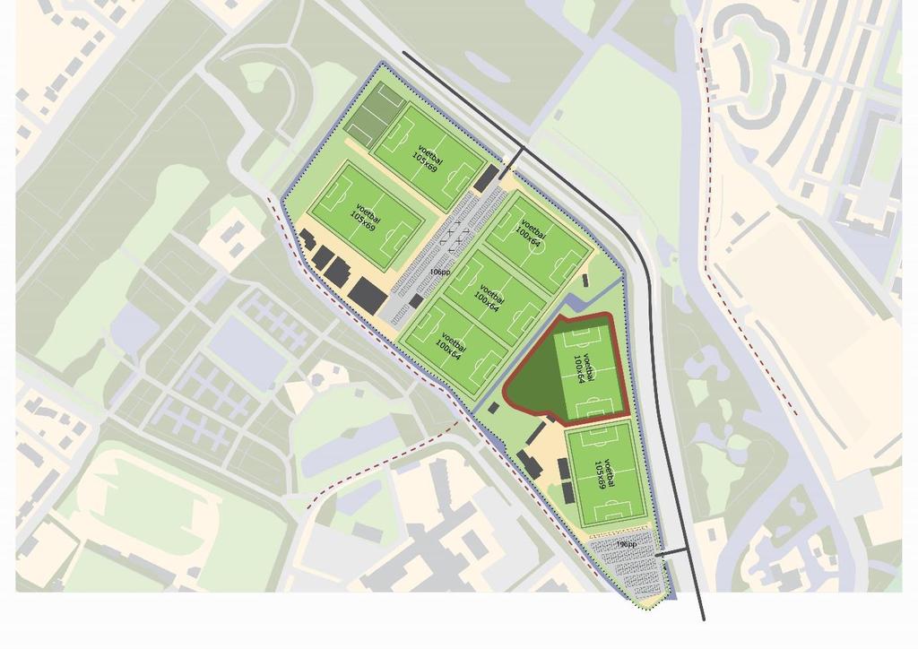 Sportcomplex Kikkerpolder 3 x grasveld 3 x kunstgrasveld 1 x ½ kunstgrasveld 1 x