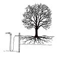 6. Leg kabels en leidingen zorgvuldig aan Leg kabels en leidingen niet dichter dan twee meter langs bomen.