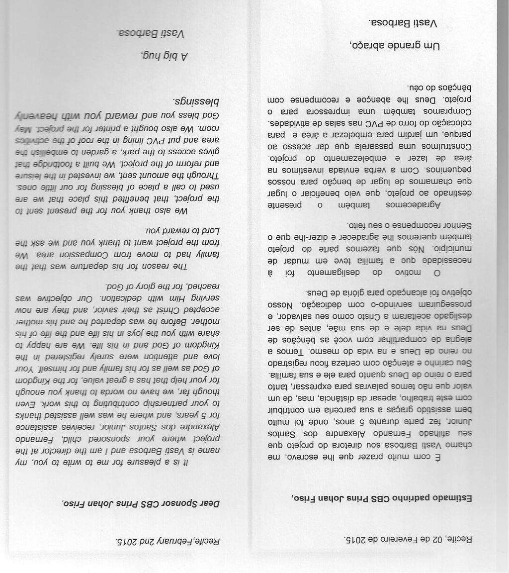 N U M M E R 4 Pagina 7 Hieronder de brief en de vertaling