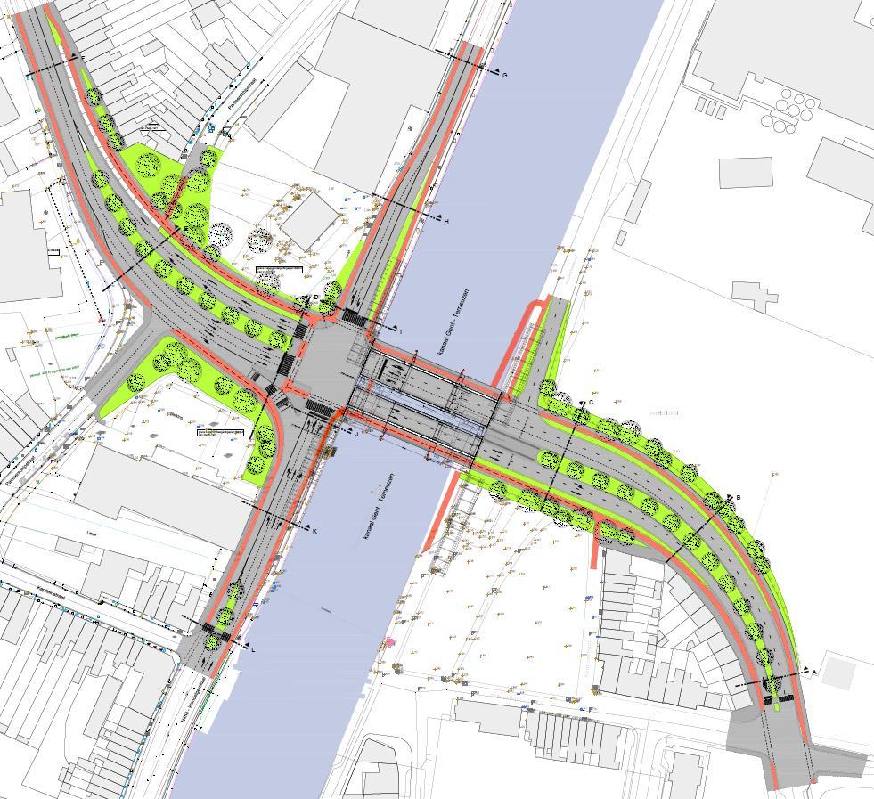 W&Z plant een nieuwe Meulestedebrug voert het Gentse