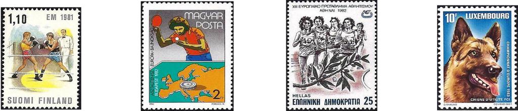 18-9-1980 SAN MARINO EK Gewichtheffen voor junioren in San Marino 1221 170 L Gewichtheffer in actie 0,50 0,50 28-2-1981 FINLAND EK Boksen in Tampere 878 1.