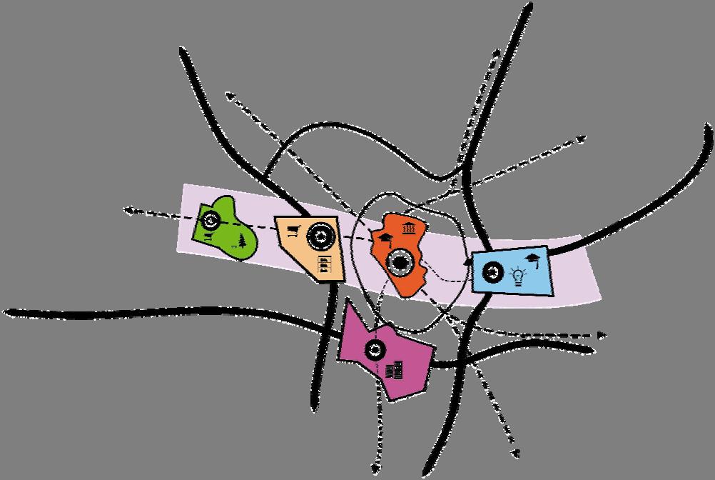 De provincie legt met deze visie de focus op het versterken van kennis en creativiteit en het accommoderen van de dynamiek van de gevestigde sectoren.