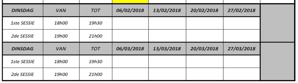 Opbouw van pas- en trapvormen tot meer complexe oefenvormen voor postformatie (ruimte opzoeken, driehoeksvormen, 1-1 2-2 3-3) Opbouw technieken en