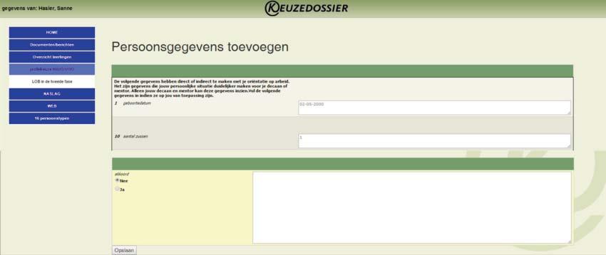 handeiding voor de mentor bij keuzedossier havo/vwo LOB in de tweede fase 11 Overzicht eeringen Onder de knop Overzicht eeringen worden de versies van keuzedossier genoemd waarmee uw eeringen werken